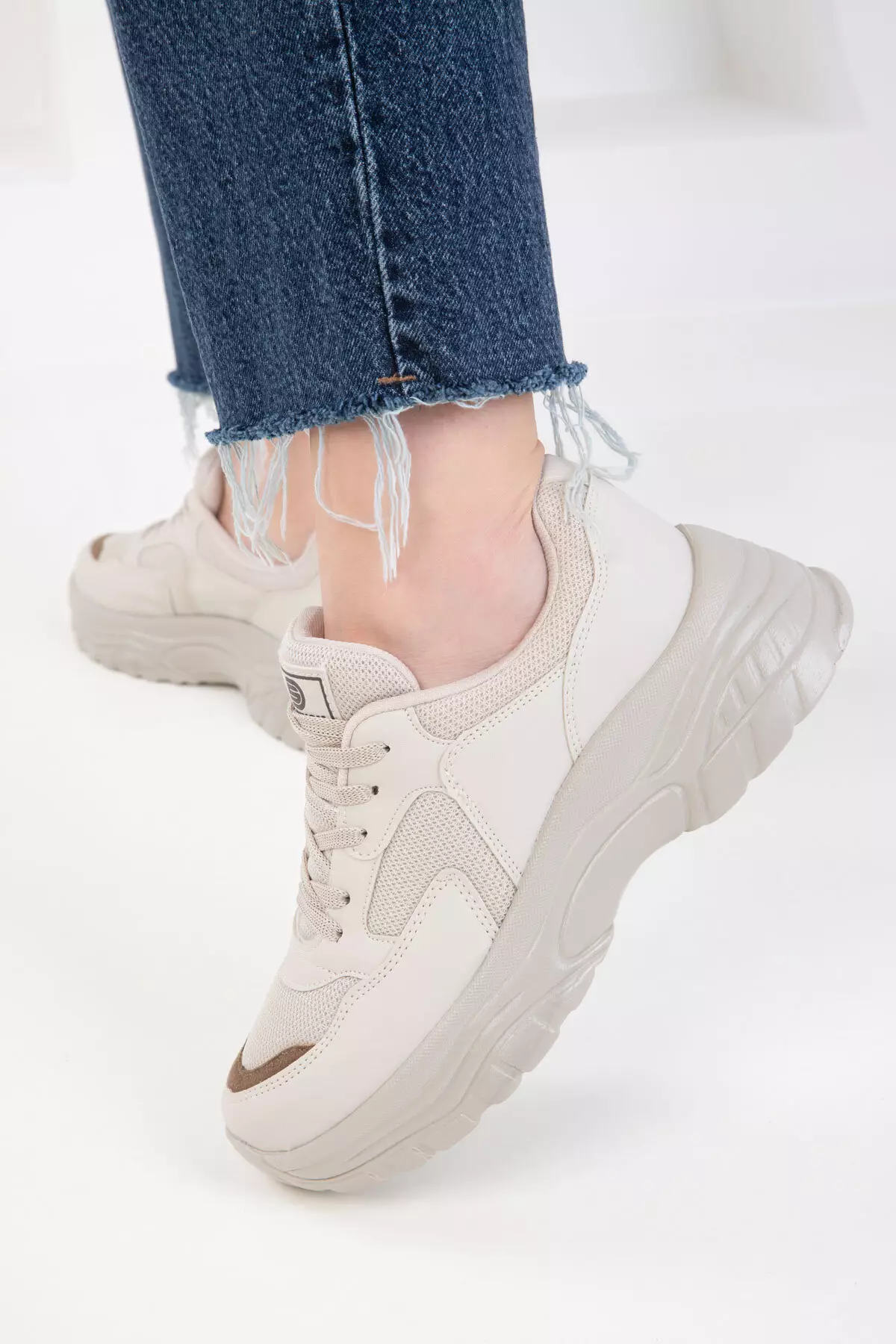 Beige-Mink Women's Sneaker 20590