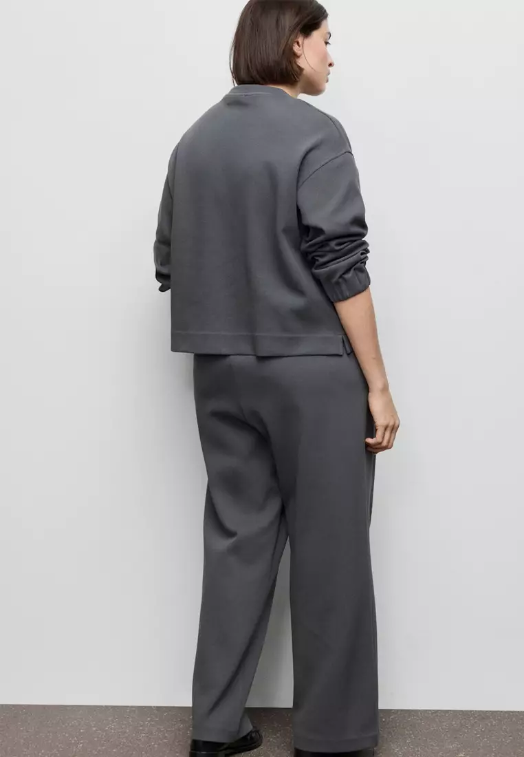 Straight-Fit Cotton Trousers