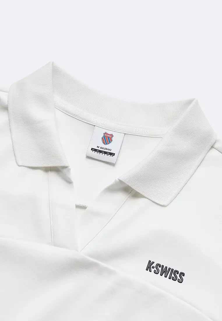 女裝 K-SWISS LOGO V領POLO裇