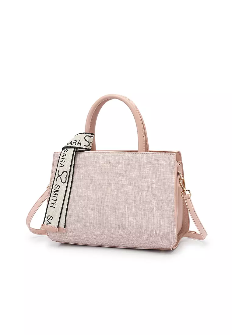 Women's Top Handle Bag / Sling Bag / Crossbody Bag - Pink