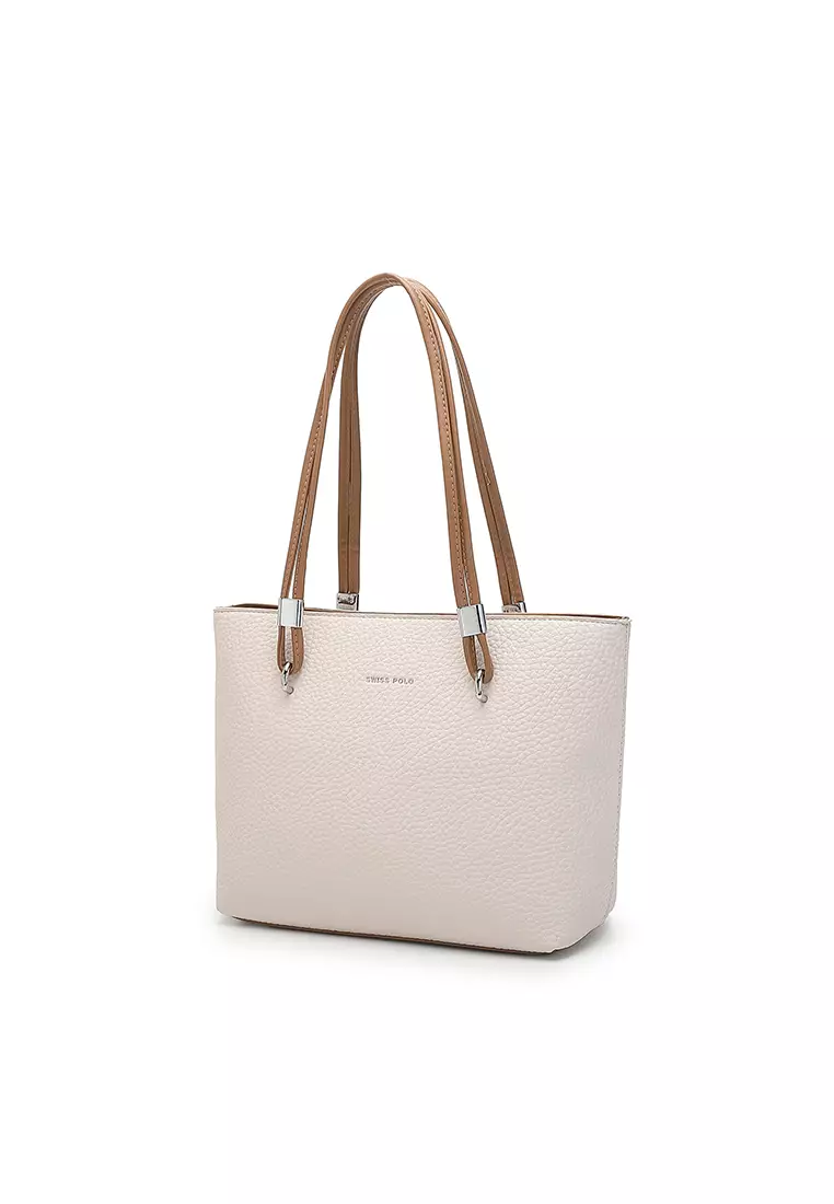 Women's Tote Bag / Shoulder Bag - White