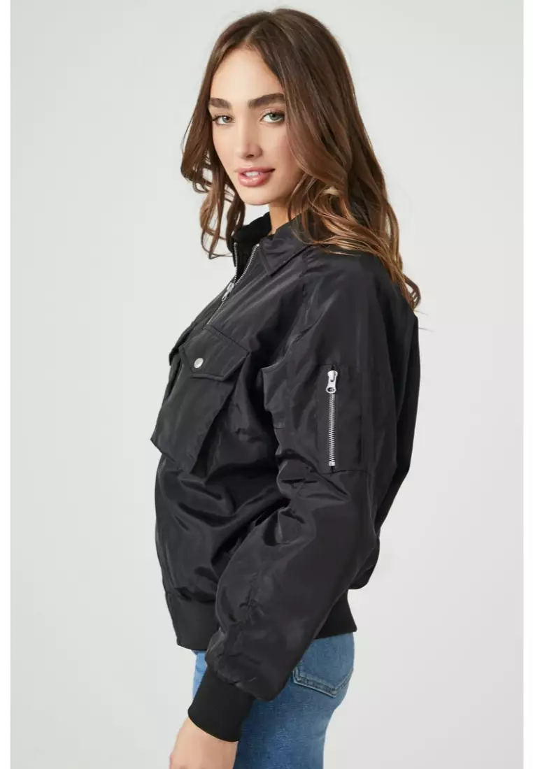 Forever 21 top bomber jacket womens