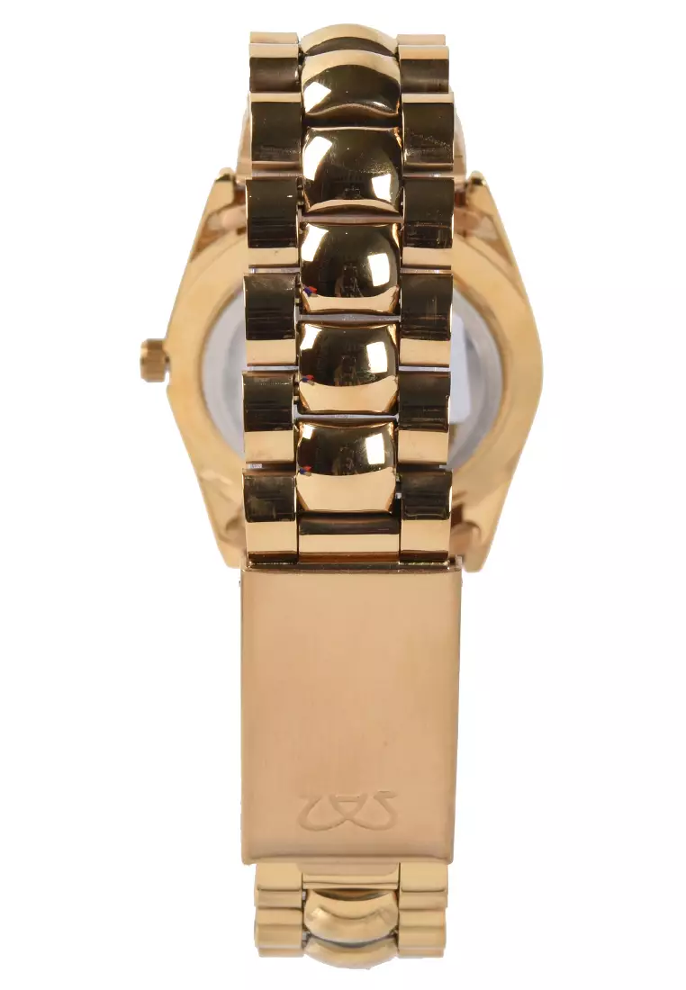 Mirage - Jam Tangan Pria - Gold - Stainless Steel Bracelet - 1579M-H