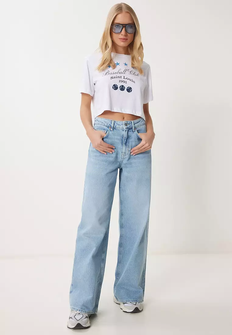 High Waist Wide Leg Jeans