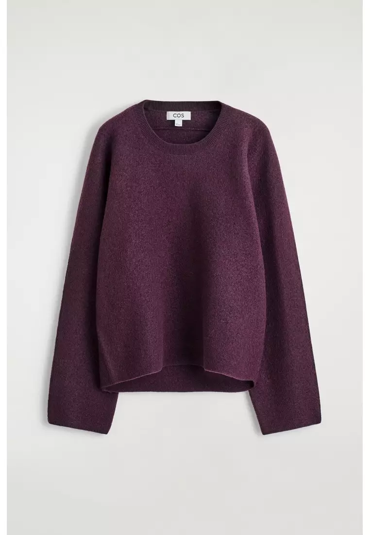 BOILED-WOOL CREW-NECK JUMPER