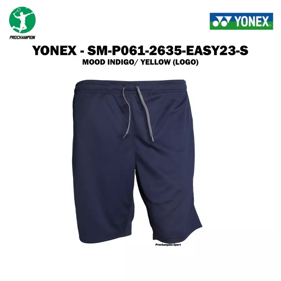 Celana Badminton Yonex Pant SM 2635 SM2635 Easy 23 Moon Indigo Yellow