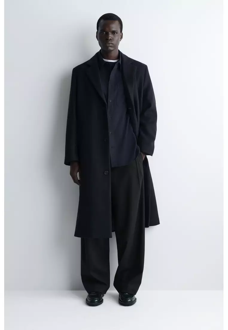 RELAXED BRUSHED COTTON-BLEND SHIRT