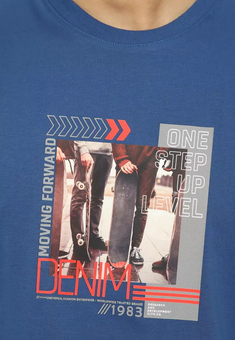 POLICE T-Shirt Cotton Combed Sablon Raster Pria 207280031