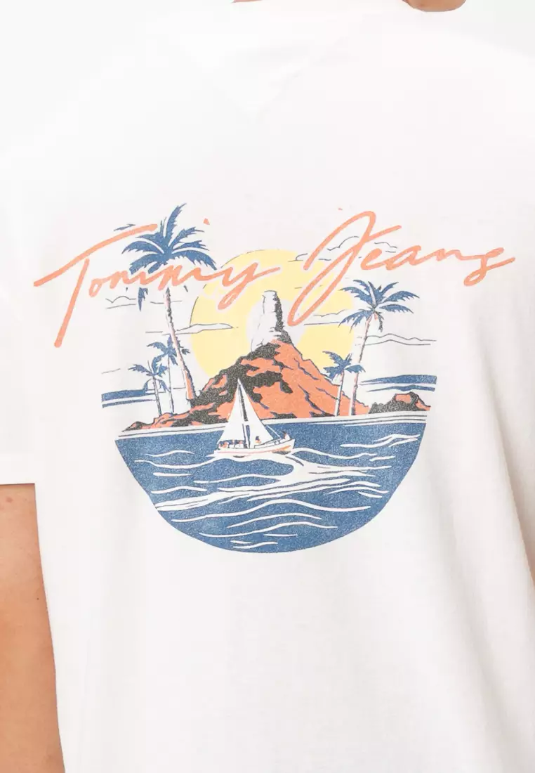 Sailing Print Back Graphic T-Shirt - Tommy Jeans
