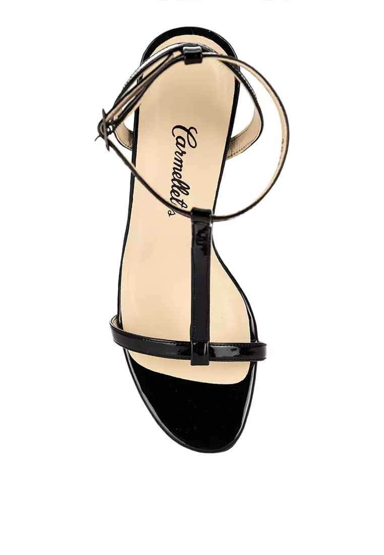 Patent T-strap Heels