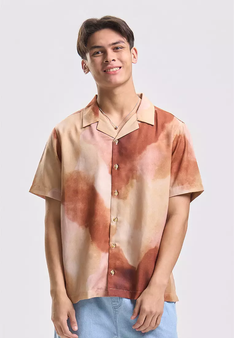 Relaxed Shirt with All-Over Print