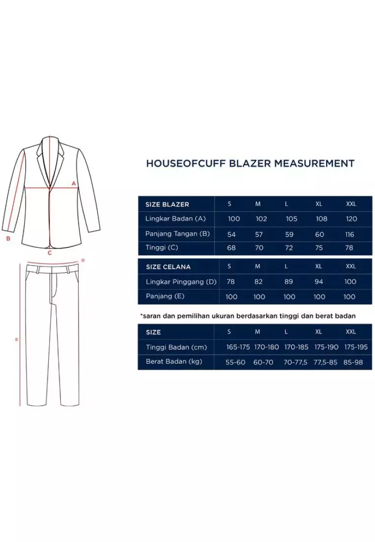 Houseofcuff Jas Set Celana Formal Blazer Mocca Formal Pria Jas Nikah