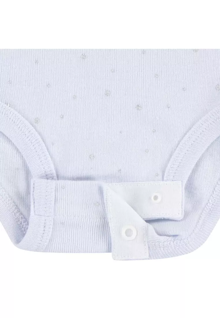Girls 3-Piece 1st Baby Blue Bodysuit, Headband & Booties Gift Set (Newborn)