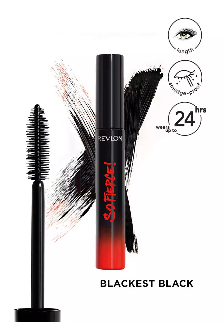 Discount on Revlon  shoes - SKU: So Fierce Mascara [Smudge- Proof And Clump- Free] - Blackest Black