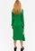 Monki green Green Ribbed Knit Dress With Lettuce Hems 8EF9AAAAC2B5DEGS_2