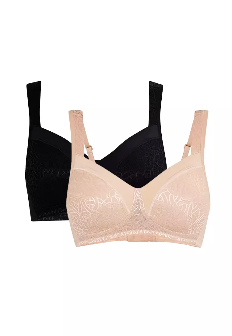 Buy Hanes Playtex Non-Wire Comfort Shaping Bra 2-Pack 2024 Online