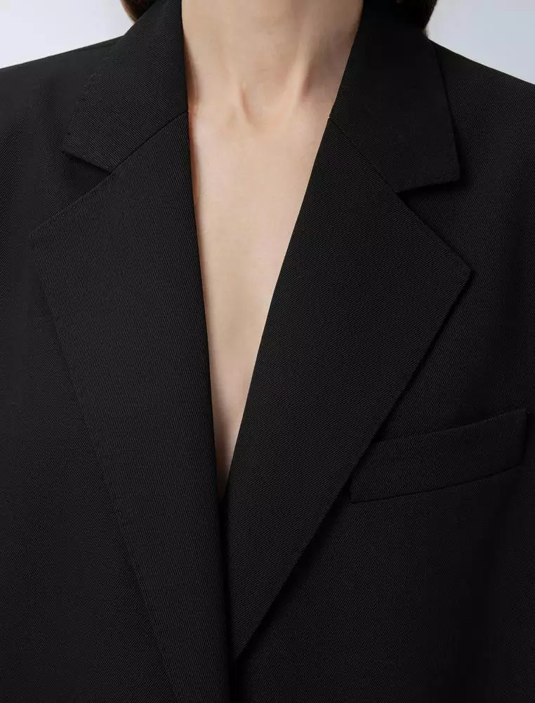 Solid color temperament mid-length vest