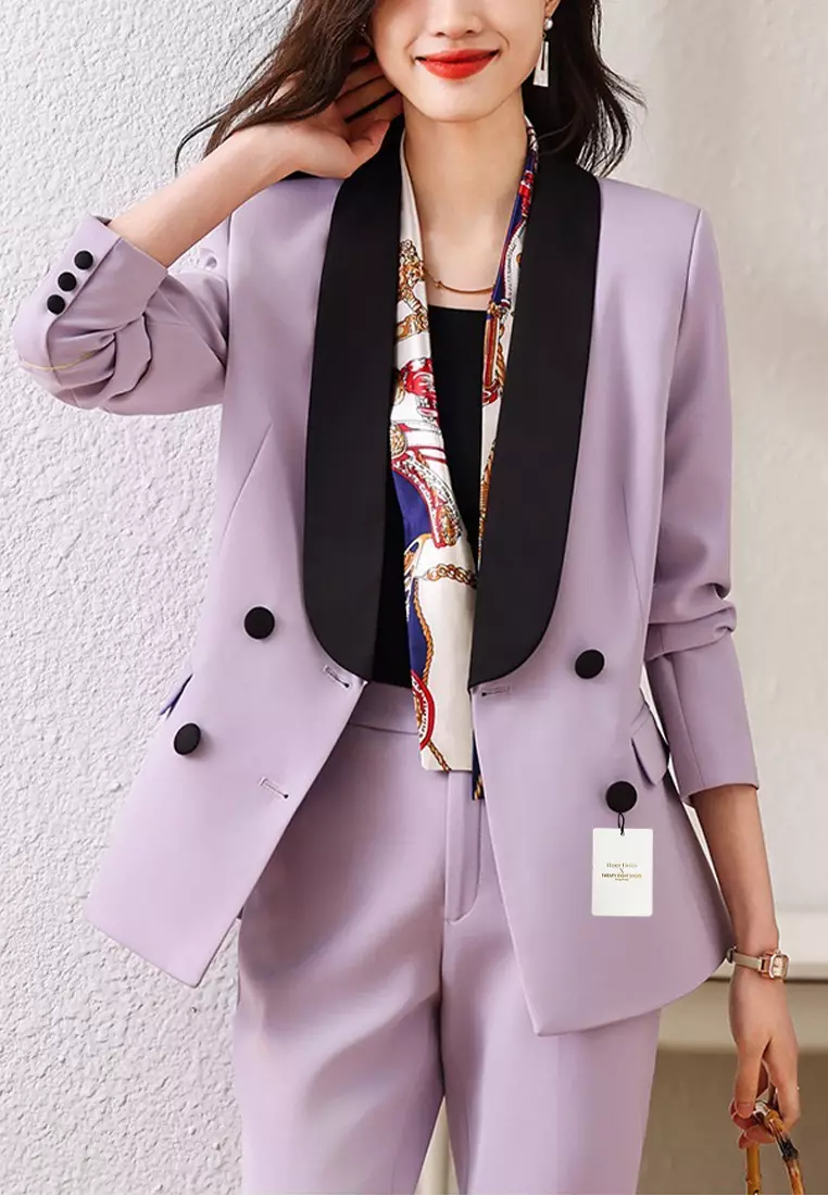 Mauve on sale suit jacket