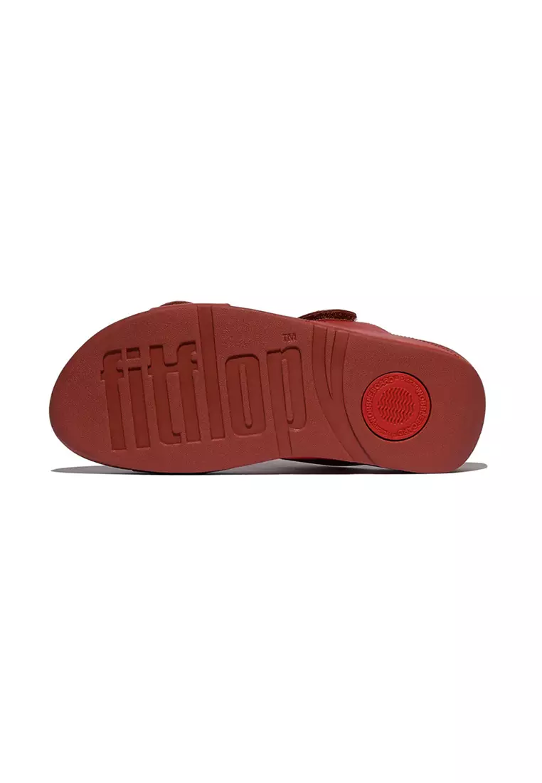 Lulu Adjustable Leather Slides