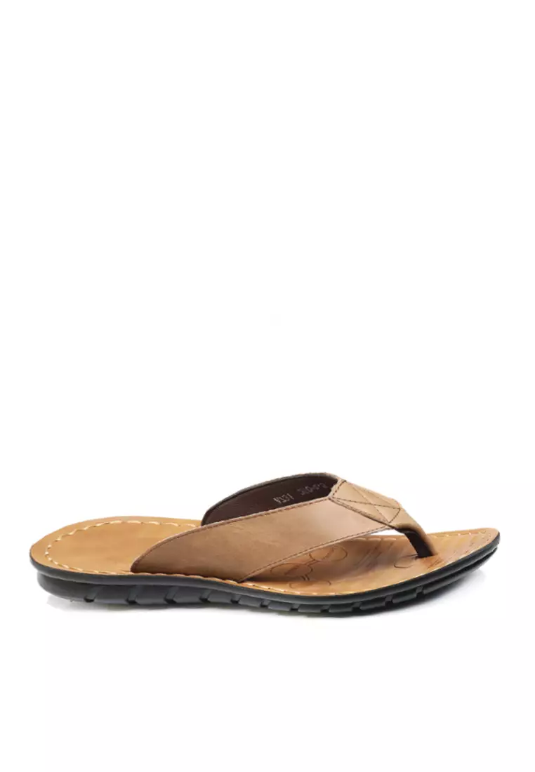 Discount on Twenty Eight Shoes  shoes - SKU: VANSA Top Layer Cowhide Flip-Flop Sandals VSM-S-6731