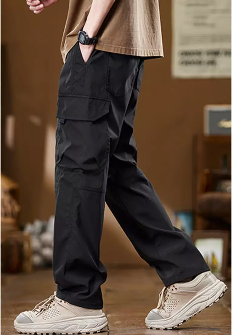 Drawstring Casual Cargo Pants