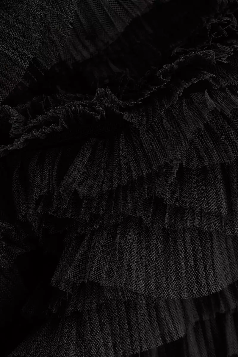 Tulle-skirt bandeau dress