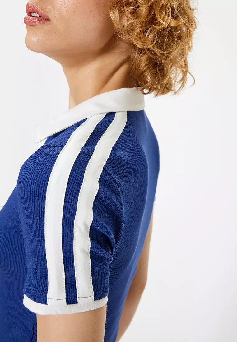 Contrast Collar Polo Shirt