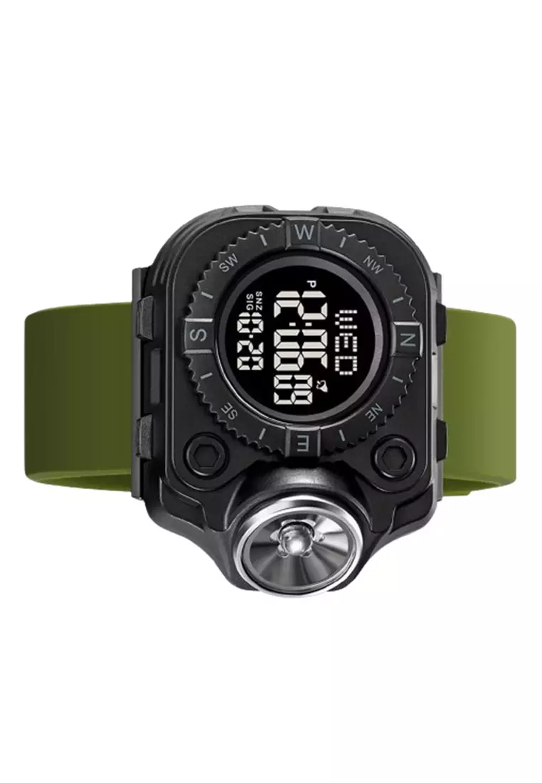 Jam Tangan Pria Digital  Water Resist 50M ORIGINAL - Green Black