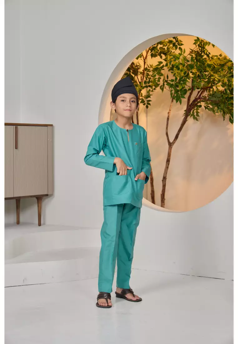 Baju Melayu Moden Teluk Belanga For Kids
