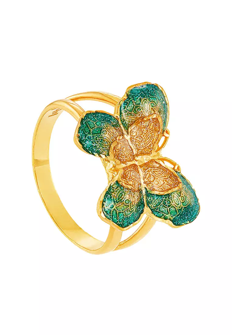 HABIB Oro Italia 916 Yellow Gold Ring GR54450524(GRN) (22K Gold)