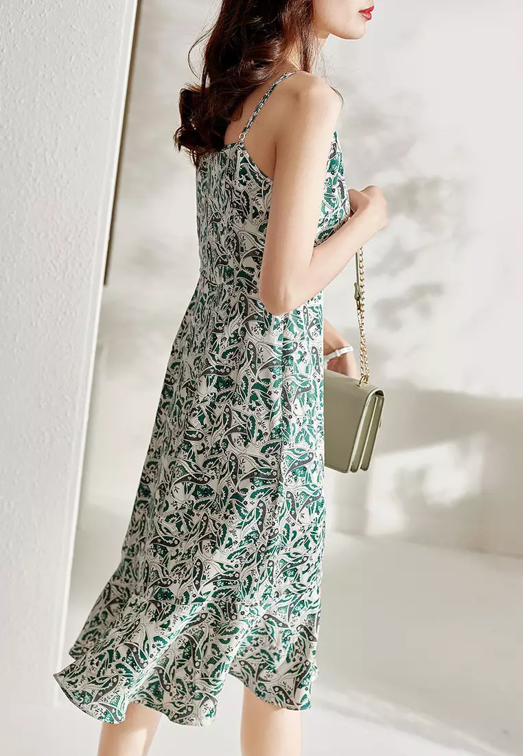 Vintage print dresses top