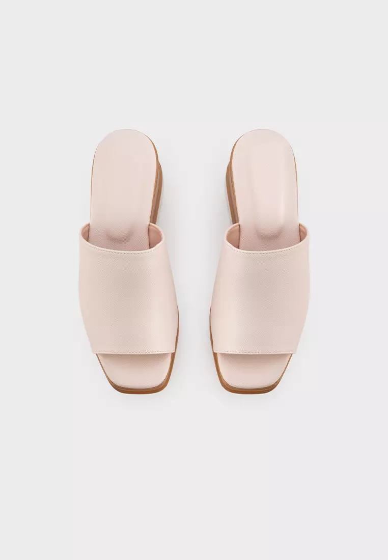 CASUAL PLATFORM WEDGE HEEL SLIDE