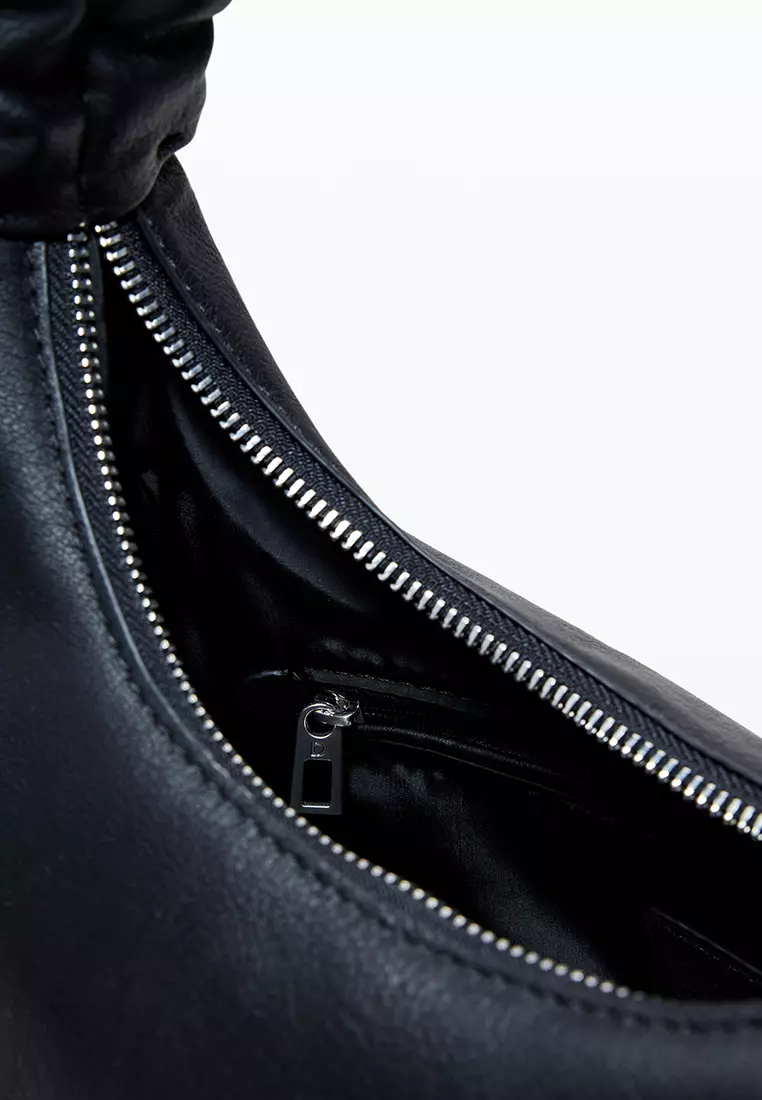 Medium 3D logo bag with ruched handle