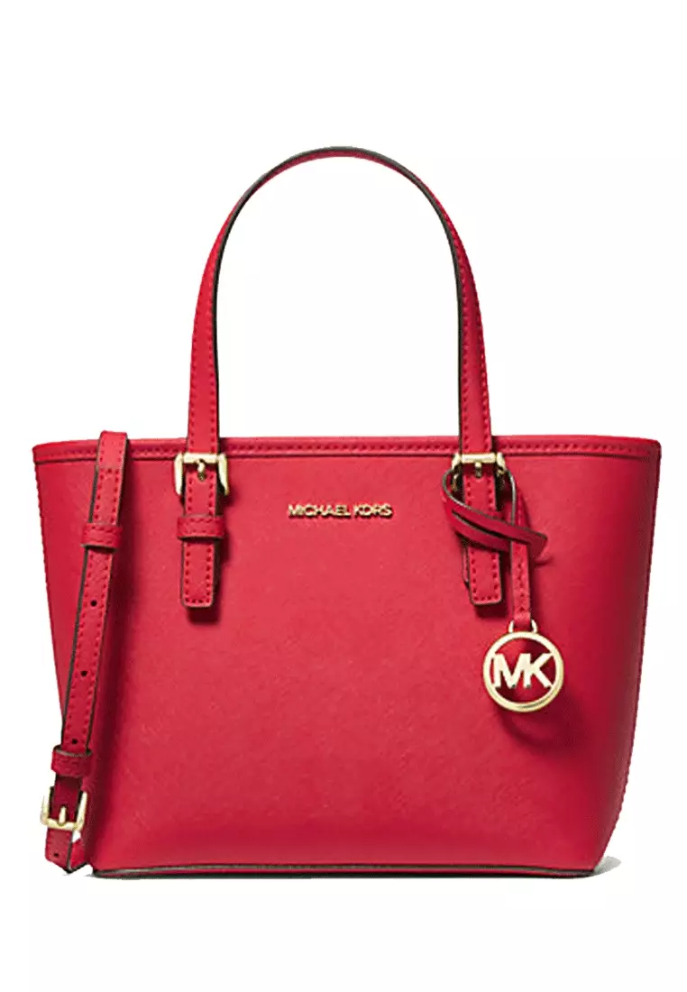 Red michael outlet kors bag