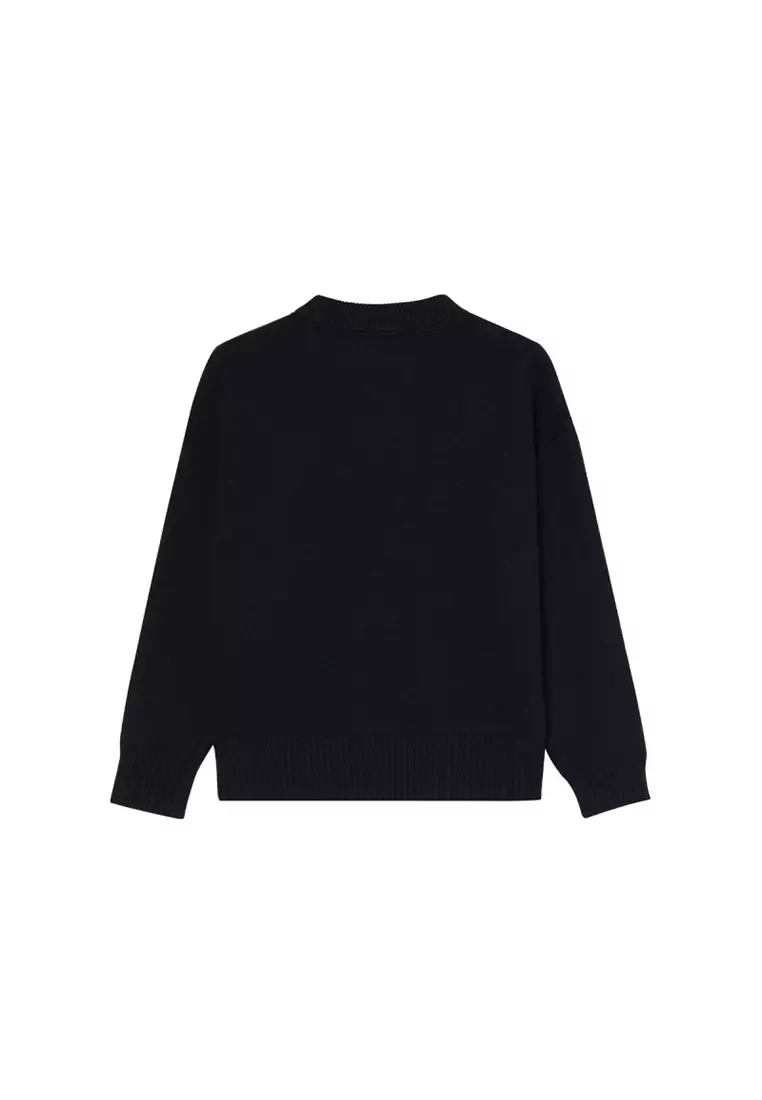 Women's Sweater in Black H25UKS838018
