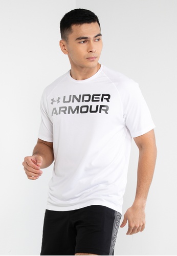 Under Armour white Men's Tech 2.0 Gradient Short Sleeves T-Shirt 4E780AA8E4F93EGS_1