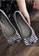 Halo grey Bow Waterproof Jelly Flats Shoes DAA7DSH1F833F0GS_4