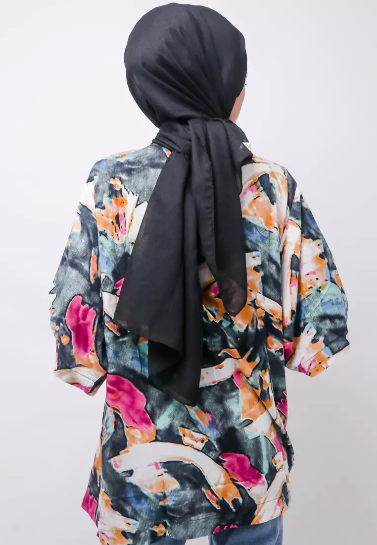 NTA88 KMN Kimono Outer Unisex Abstrak Tosca