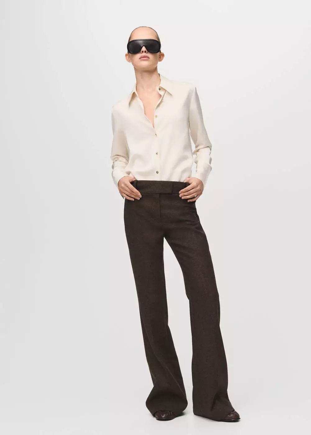 Kemeja flowy finishing satin