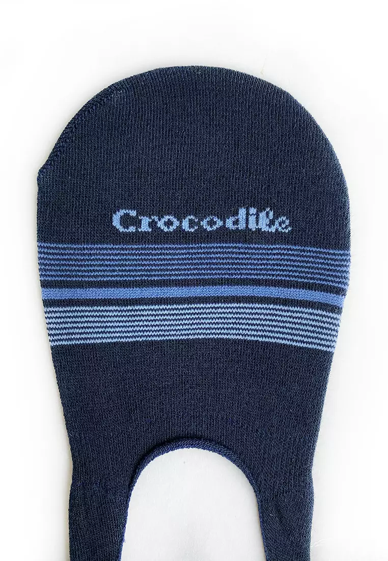 Crocodile SOCK CFCM 0005 Blue - Kaos Kaki Invisible Pria Men Socks