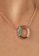 TOUS TOUS Straight Disc Rose Silver Vermeil Necklace with Gemstones C9BDDAC0B4DC39GS_4