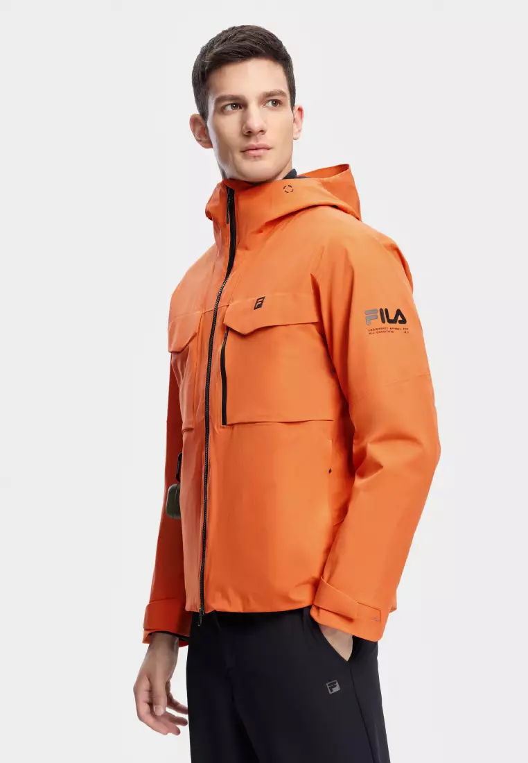 Fila orange puffer jacket best sale