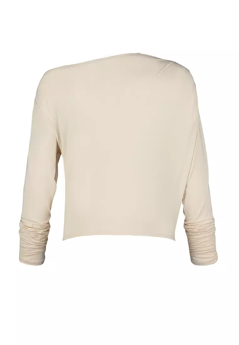 Asymmetrical Flowy Knitted Blouse