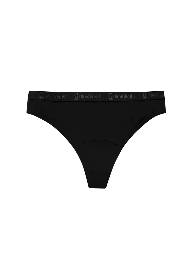 Jual Modibodi Modibodi Period Underwear Classic Thong Super Light Black ...