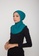 Matsalleh Design Swim Hijab in Dark Green 03EC6AAF8E1D2AGS_2