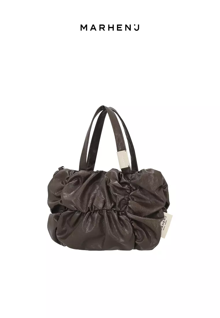 POPCORN JAZZ Nylon Crossbody Bag Brown