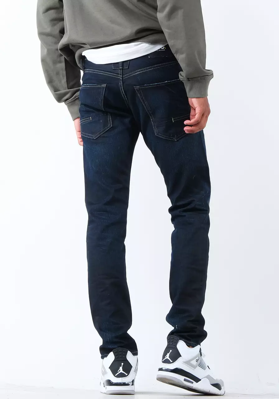 Celana Panjang Jeans Pria Slimfit A3 Series Dark Blue