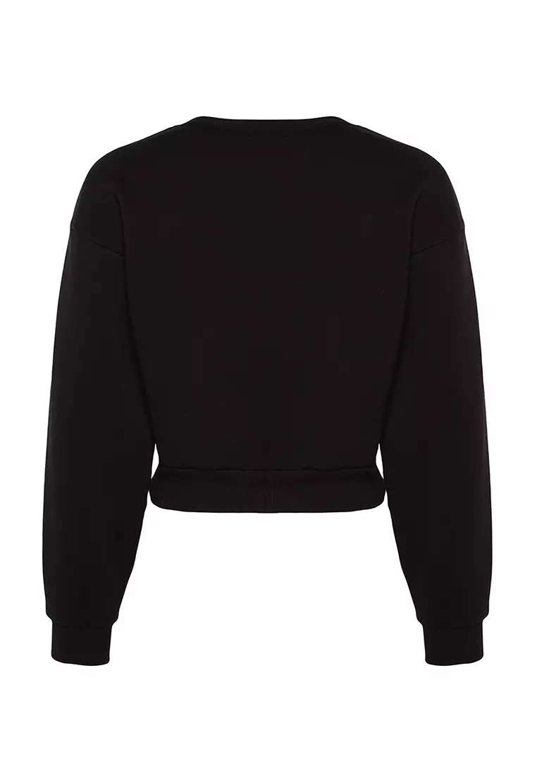 Comfy Crop Basic Sweatshirt