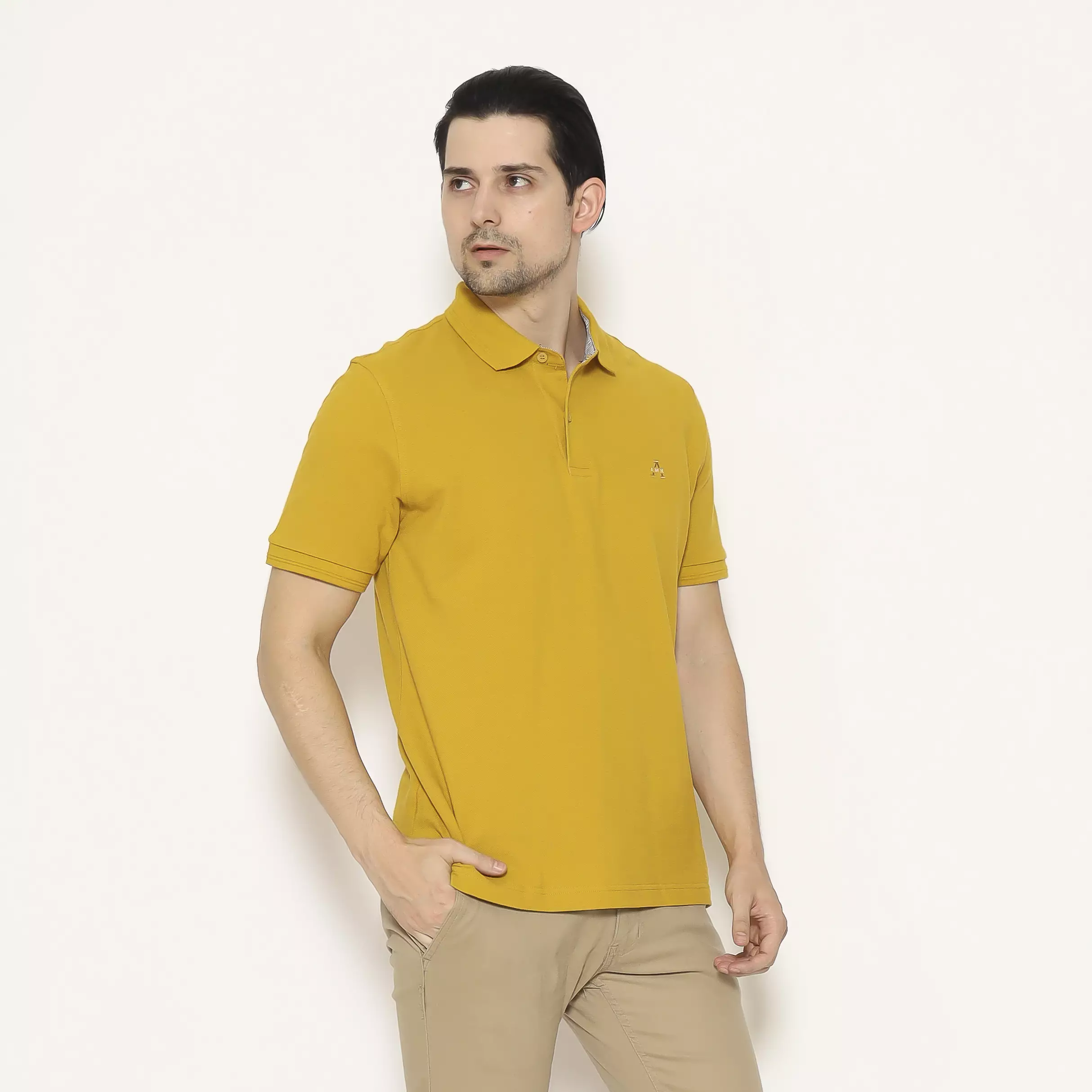AMK Kaos POLO Solid Lengan Pendek PS ASUKA S/S Camel