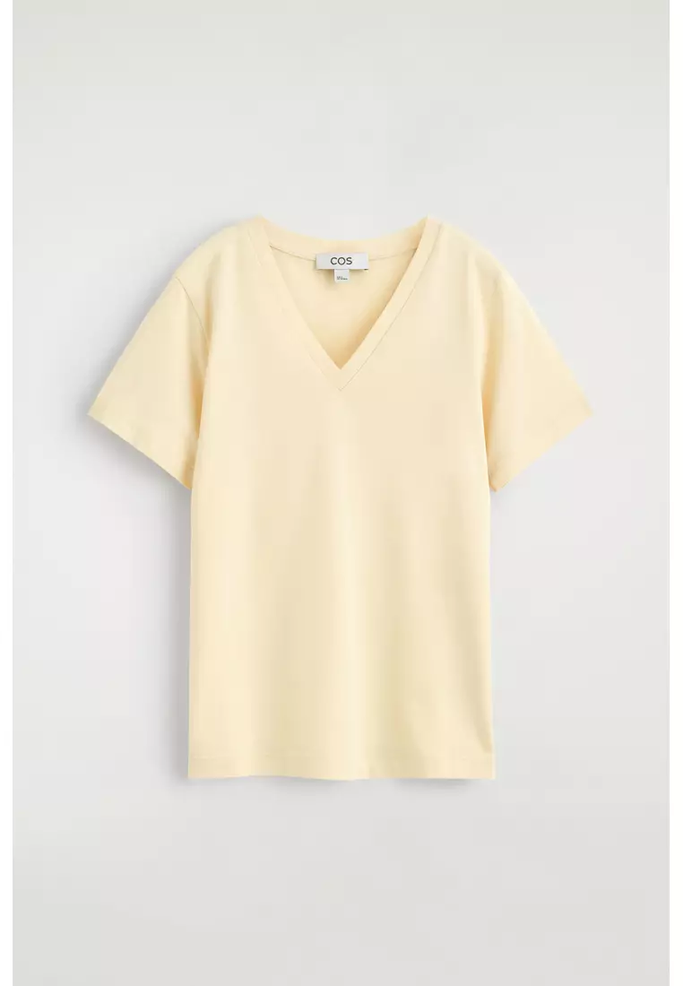COTTON V-NECK T-SHIRT